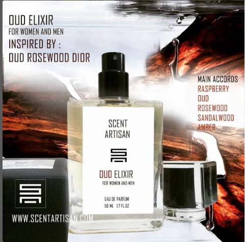 Oud Elixir for women and men : Inspired by Dior Oud Rosewood