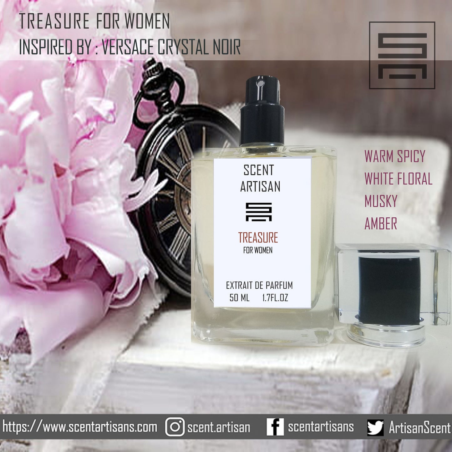 TREASURE FOR WOMEN :: INSPIRED BY CRYSTAL NOIR VERSACE