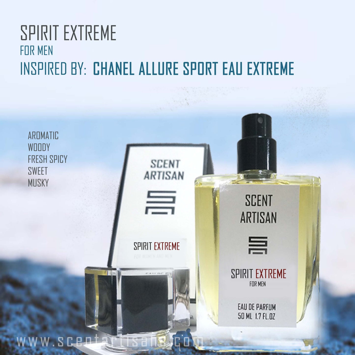 Spirit Intense for Men : Inspired by Allure Homme Sport Eau Extreme